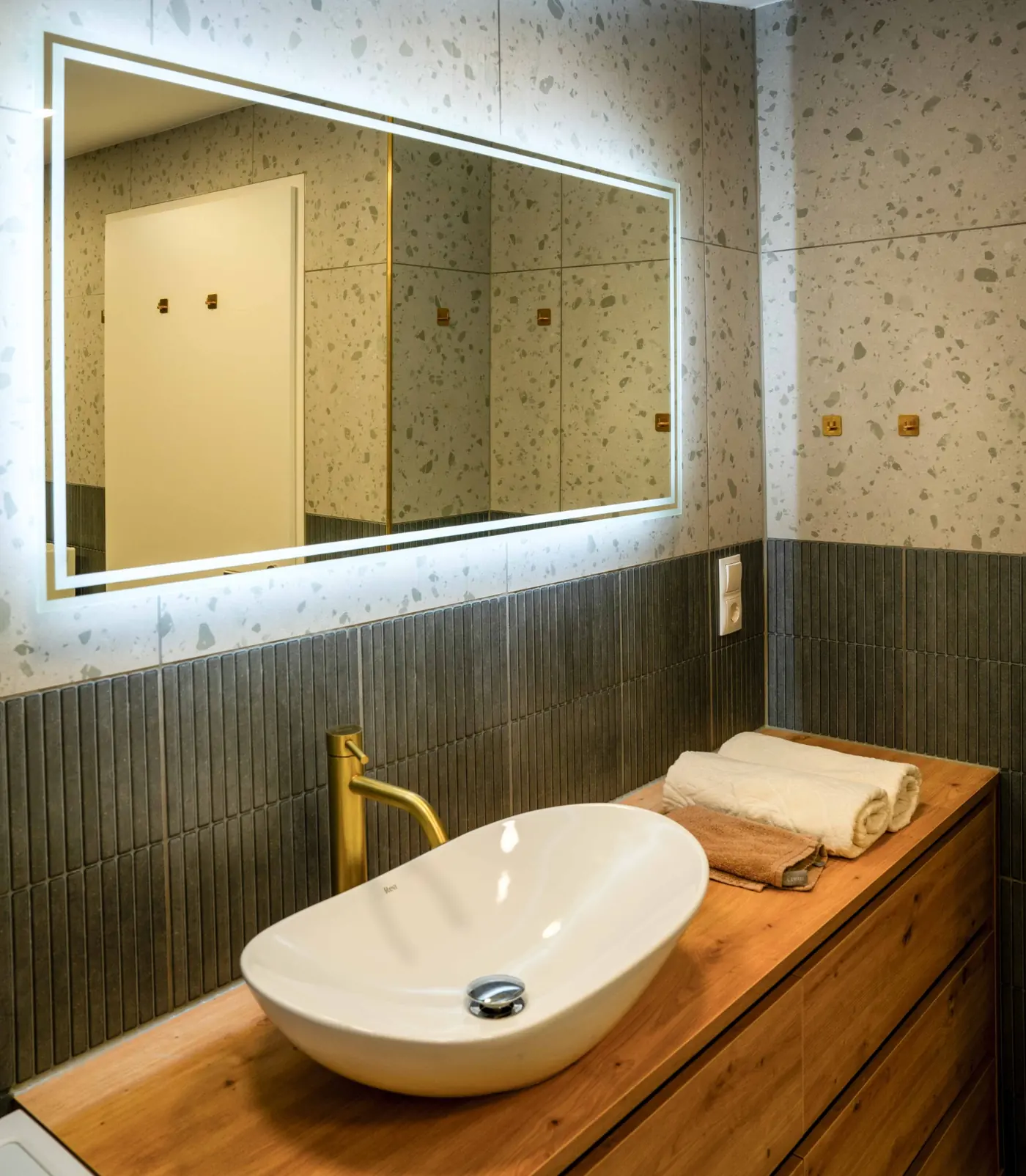 Badezimmer im Apartment Berg Glück Axams
